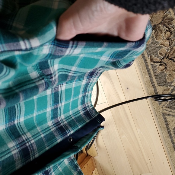 Orvis Green Plaid Button-Up Fleece Lined Snap Button Sz. XL Shacket - Picture 2 of 11